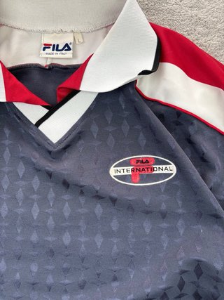 Polo Fila VintageInternational azul marino talla L