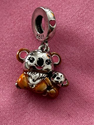 Charm 925 Mamma Koala con Baby Koala