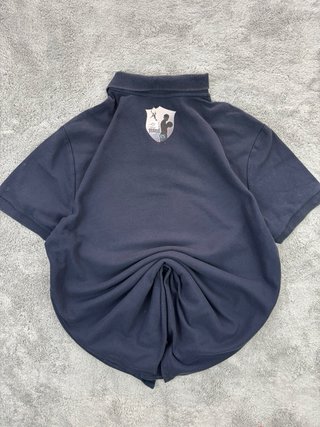 Polo Nike azul marino talla XL estampado espalda