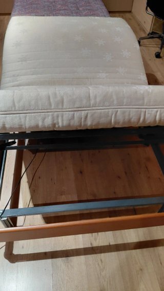 Cama articulada con colchon de latex, 2 unidades.