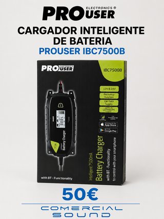 Cargador Inteligente de Batería ProUser IBC7500B