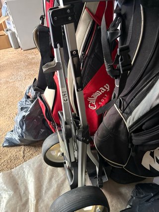 Carro y Palos de Golf