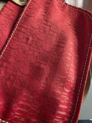 Bolso Carolina Herrera Marrón y Dorado