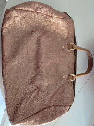 Bolso Carolina Herrera Marrón y Dorado
