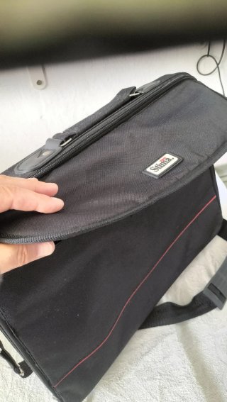 Maletín Stima Negro y Rojo Unisex
