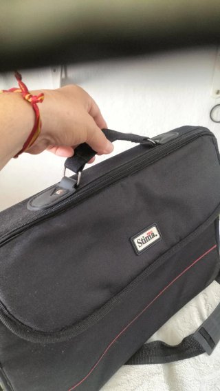 Maletín Stima Negro y Rojo Unisex