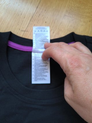 Camiseta Adidas XL Negra Logo Morado