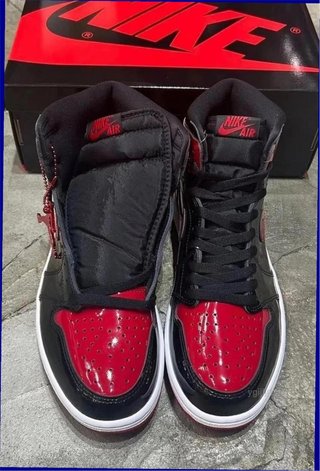 Jordan 1 Retro High OG Patent Bred 37.5