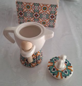 Caffetteria ceramica stile Siciliano Maiolica
