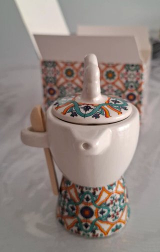 Caffetteria ceramica stile Siciliano Maiolica