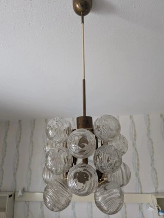 Lámpara Sputnik Doria Vintage Años 70
