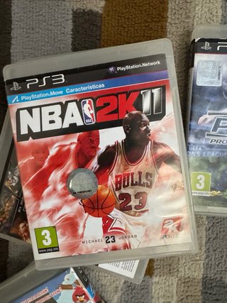 Consola PS3 Sony Negra + 2 Mandos + Juegos