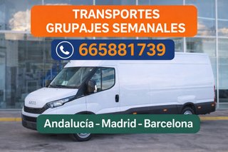 Transportes 50% dto. madrid,sevilla,malaga,bcn