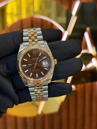 Rolex Datejust Marrón y Dorado