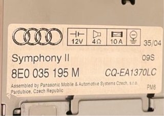 Radio Audi A4 B6