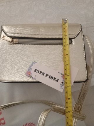 Borsetta Paola Bags oro nuova con cartellino