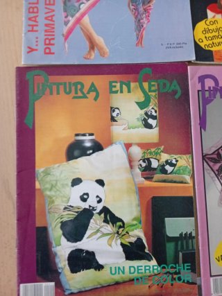Lote revistas pintura en seda