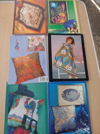 Lote revistas pintura en seda