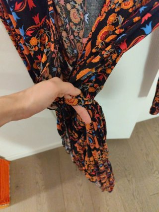 Vestito a portafoglio fantasia floreale