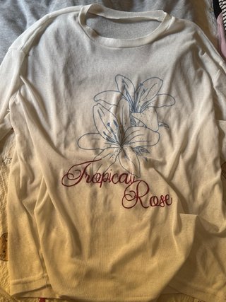 Blusa blanca manga larga transparente