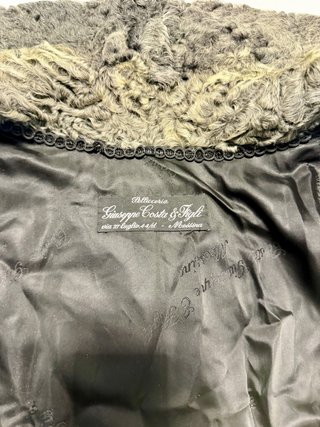 Pelliccia Vintage Astrakan Artigianale Donna
