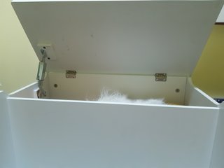 Baúl blanco lacado de madera