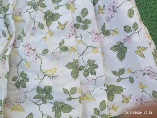 Vestido bebé flores blanco