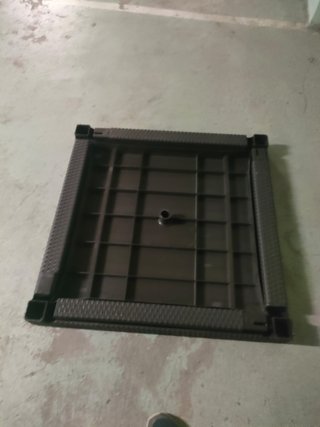Mesa de jardín y 2 sillas Antracita