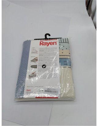 Rayen | Funda Tabla de Planchar Universal | Funda de Planchar Ajuste EasyClip | 4 capas: Espuma - Muletón - tejido 100% Algodón - C