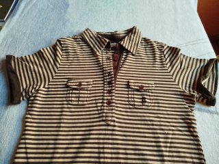Polo Chica Rayas Vintage Flores.