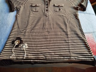 Polo Chica Rayas Vintage Flores.