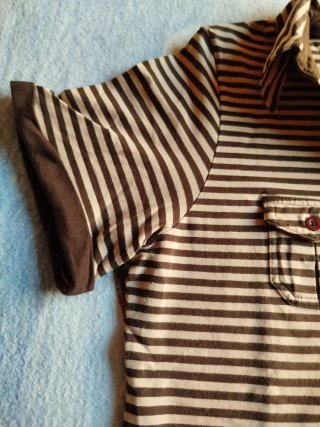 Polo Chica Rayas Vintage Flores.