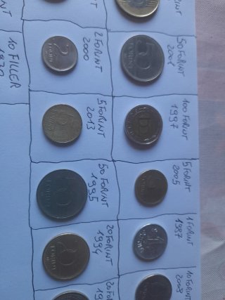 Ungheria 19 monete Forint diverse annate