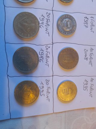 Ungheria 19 monete Forint diverse annate