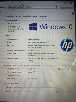 Portátil HP Negro