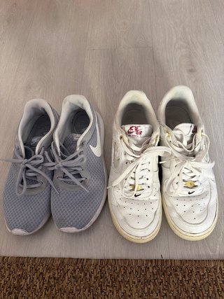 Zapatillas Nike Gris y Blanco 2 pares de zapatilla