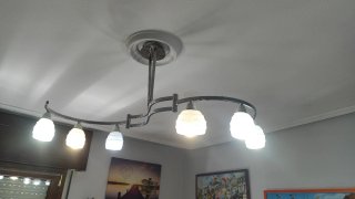 Lámpara de techo 5 bombillas