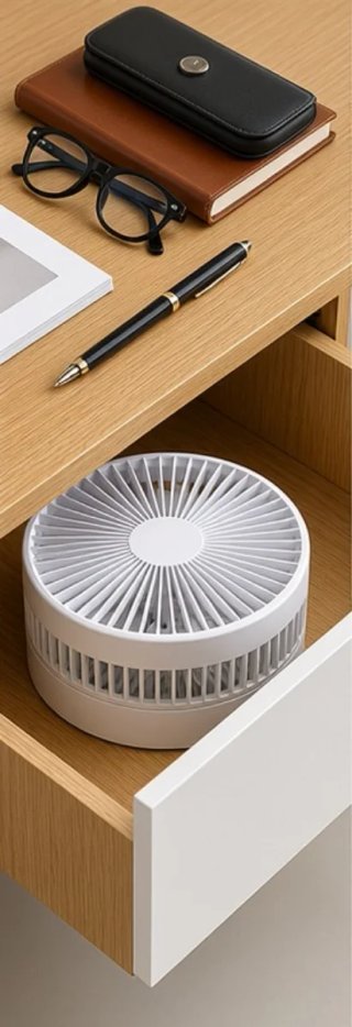 Ventilatore portatile telescopico ricaricabile