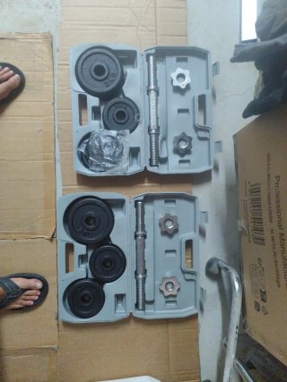 Mancuernas 10kg con maletín. 2 juegos