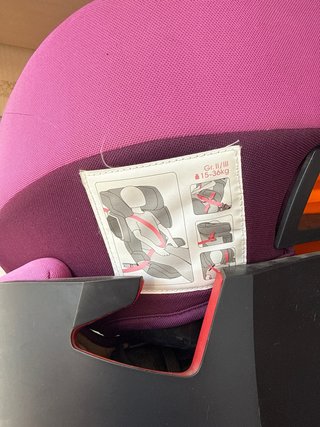 Silla de coche Cybex rosa y morada