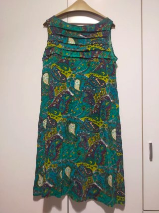 Vestido estampado floral verde