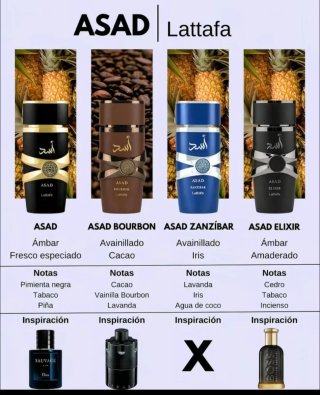 ASAD Lattafa - Gama de Perfumes