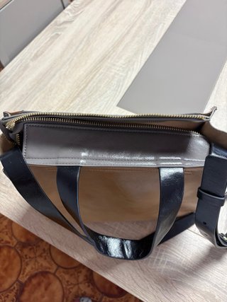 Bolso Adolfo Dominguez Beige/Gris