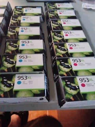 Tintas HP 953XL y 912XL