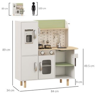 Cucina Giocattolo per Bambini 3-6 Anni 84x34x89 cm