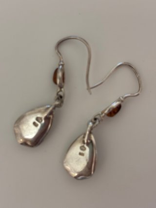 Pendientes Ámbar Báltico Plata 925