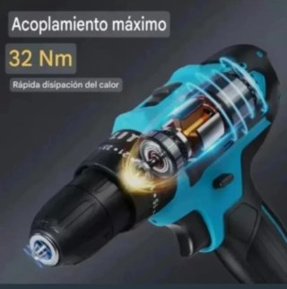 Taladro Atornillador Inalámbrico (2 Baterías)