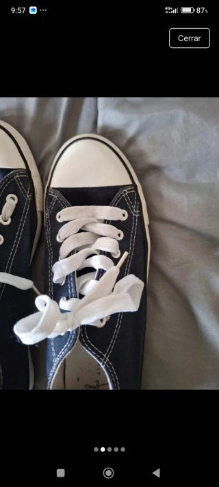 Zapatillas tipo converse azul marino