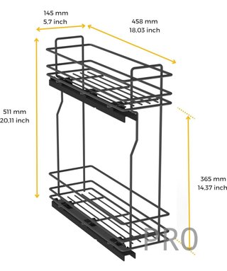 Carrello estraibile per mobili - Emuca