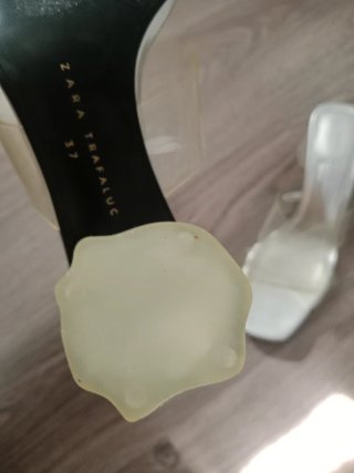 Tacones Zara Talla 37 Plataforma Transparente